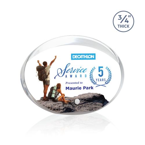 Recognition Awards - Acrylic Awards - Rawlins VividPrint™ Award - Silver