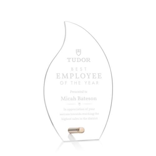 Recognition Awards - Acrylic Awards - Polaris Flame Award - Gold