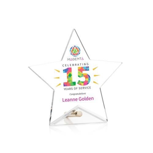 Recognition Awards - Acrylic Awards - Polaris Star VividPrint™ Award - Gold