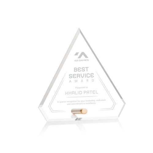 Recognition Awards - Acrylic Awards - Polaris Diamond Award - Gold