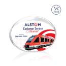 Mosaic Oval VividPrint&trade; Award - Silver