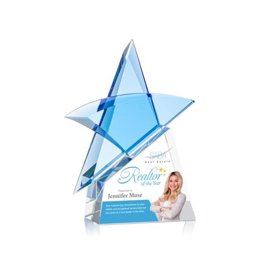 Recognition Awards - Crystal Awards - Benita Star VividPrint™ Award - Clear