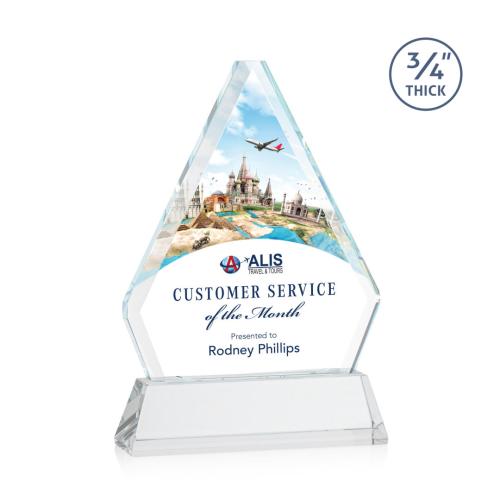 Recognition Awards - Crystal Awards - Fyreside VividPrint™ Award on Newhaven - Clear