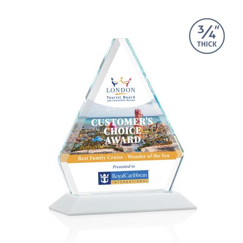 Recognition Awards - Crystal Awards - Fyreside VividPrint&trade; Award - White