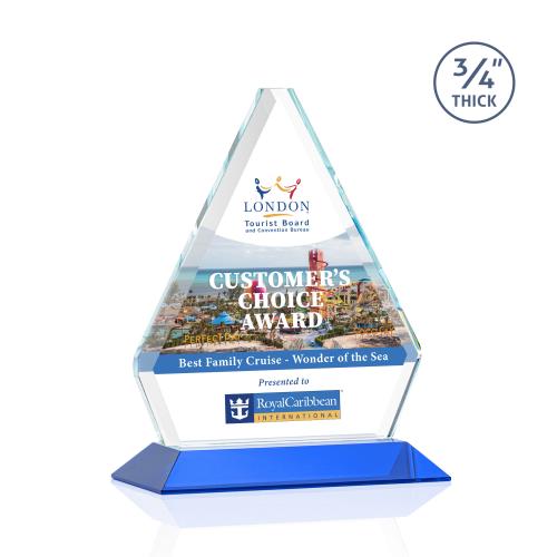 Recognition Awards - Crystal Awards - Fyreside VividPrint&trade; Award - Blue