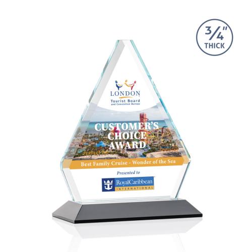 Recognition Awards - Crystal Awards - Fyreside VividPrint™ Award - Black