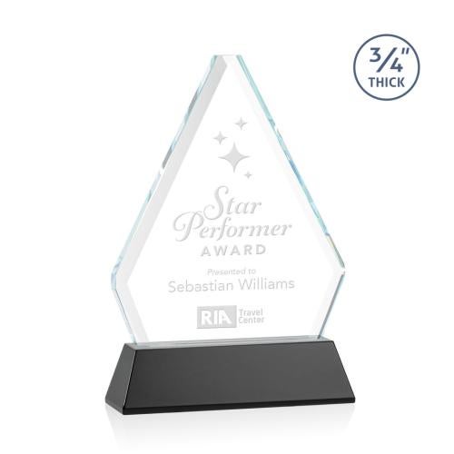 Recognition Awards - Crystal Awards - Fyreside Award on Newhaven - Black