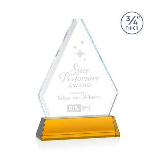 Recognition Awards - Crystal Awards - Fyreside Award on Newhaven - Amber