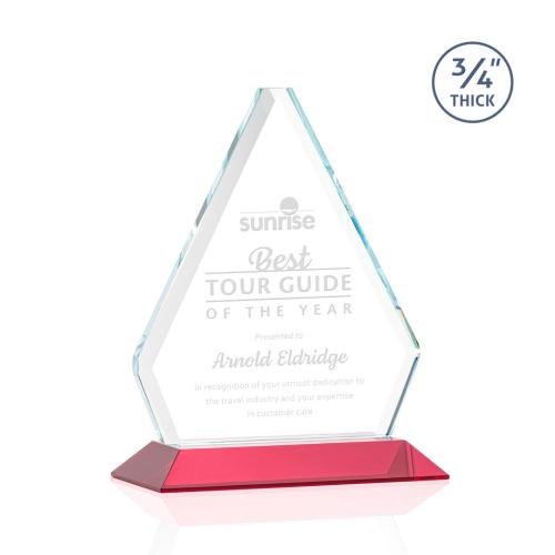 Recognition Awards - Crystal Awards - Fyreside Award - Red