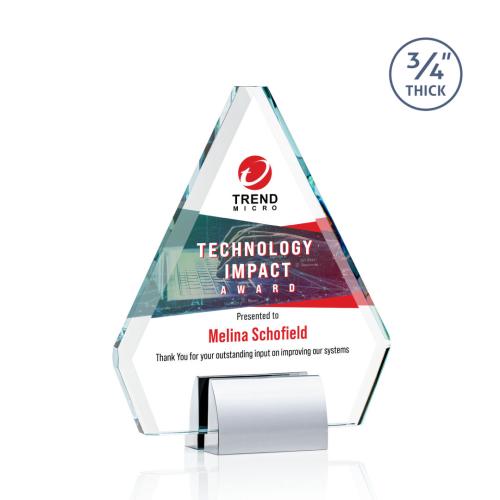 Recognition Awards - Crystal Awards - Roxborough VividPrint™ Award - Chrome
