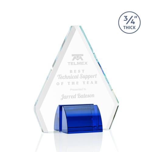 Recognition Awards - Crystal Awards - Roxborough Award - Blue