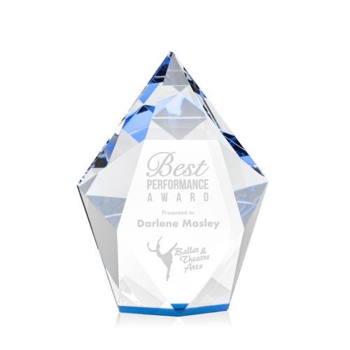 Recognition Awards - Crystal Awards - Devron Award - Blue