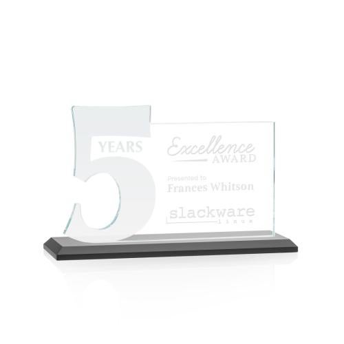 Recognition Awards - Crystal Awards - Hazelton Award - Black