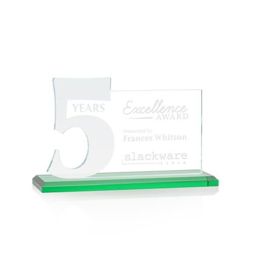 Recognition Awards - Crystal Awards - Hazelton Award - Green