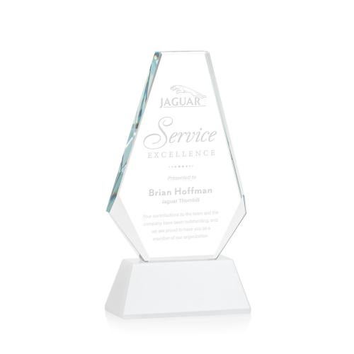 Recognition Awards - Crystal Awards - Kingsley Award - White