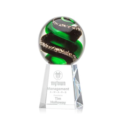 Recognition Awards - Glass Awards - Art Glass Awards - Zodiac Award on Celestina Base