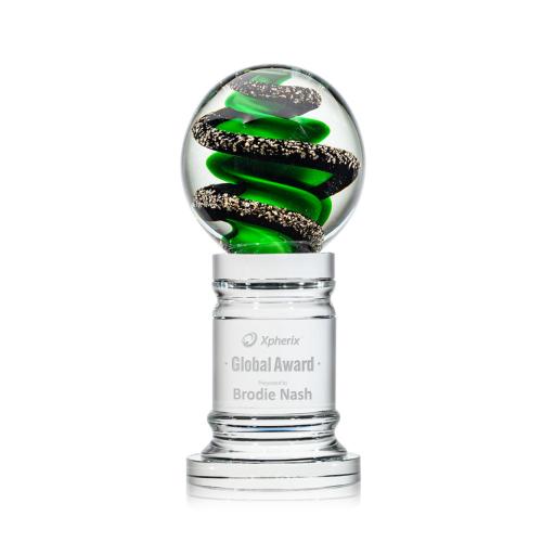 Recognition Awards - Glass Awards - Art Glass Awards - Zodiac Award on Colverstone Base