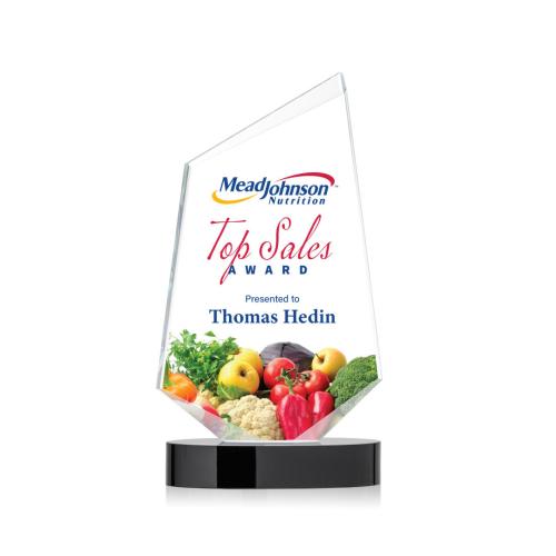Recognition Awards - Crystal Awards - Portland VividPrint™ Award - Black