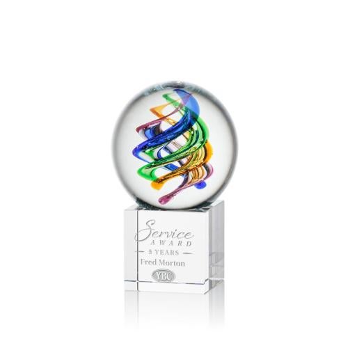 Recognition Awards - Glass Awards - Art Glass Awards - Galileo Award on Granby Base