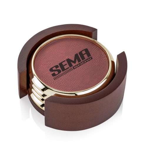 Corporate Gifts - Coasters - Danville on Colfax Base - Set of 4