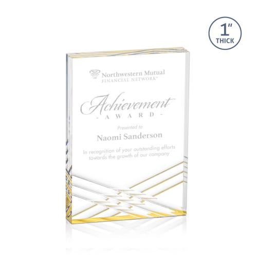Recognition Awards - Acrylic Awards - Chestham Award - Gold
