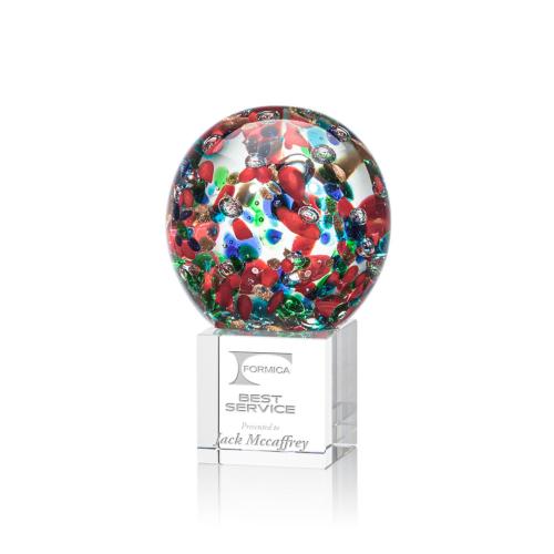 Recognition Awards - Glass Awards - Art Glass Awards - Fantasia Award on Granby Base