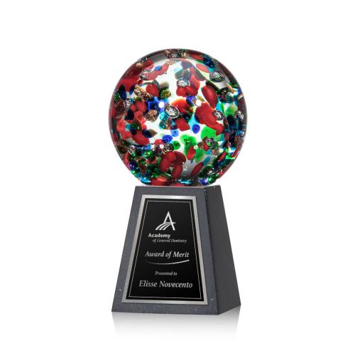 Recognition Awards - Glass Awards - Art Glass Awards - Fantasia Award on Tall Marble
