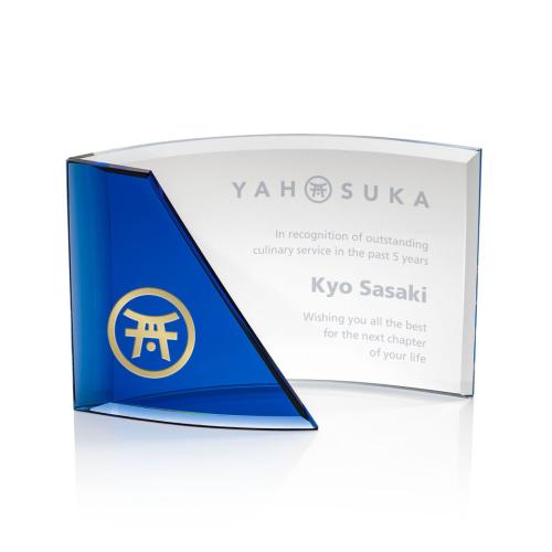 Recognition Awards - Crystal Awards - Giulia Award - Blue