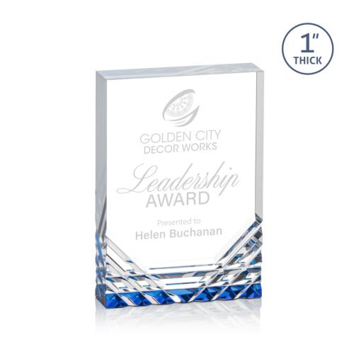 Recognition Awards - Acrylic Awards - Elektra Award - Blue