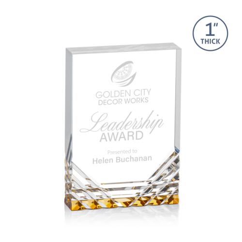 Recognition Awards - Acrylic Awards - Elektra Award - Gold