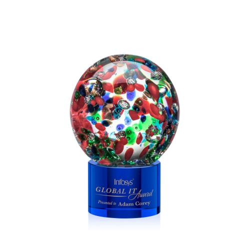 Recognition Awards - Crystal Awards - Fantasia Award on Marvel Base - Blue