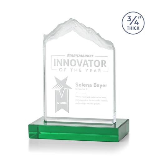 Recognition Awards - Crystal Awards - Everest Award - Green