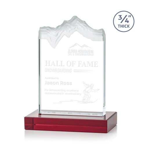 Recognition Awards - Crystal Awards - Kilimanjaro Award - Red