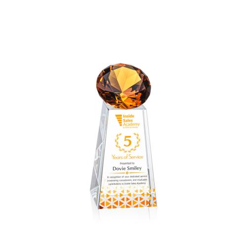 Recognition Awards - Crystal Awards - Novita VividPrint™ Award - Amber