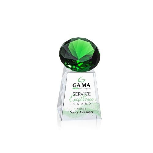 Recognition Awards - Crystal Awards - Celestina VividPrint™ Award - Emerald