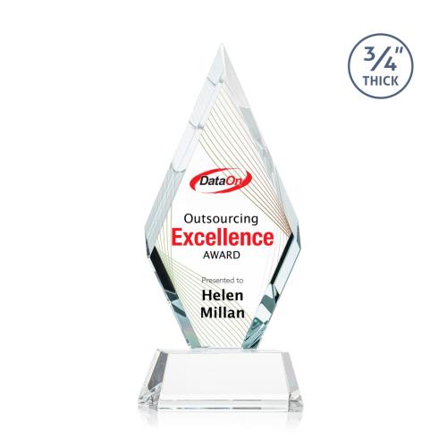 Recognition Awards - Crystal Awards - Richmond VividPrint™ Award on Newhaven - Clear