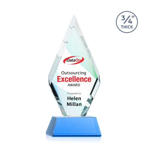 Recognition Awards - Crystal Awards - Richmond VividPrint™ Award on Newhaven - Sky Blue