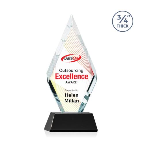 Recognition Awards - Crystal Awards - Richmond VividPrint™ Award on Newhaven - Black