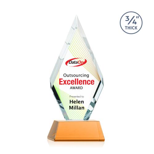 Recognition Awards - Crystal Awards - Richmond VividPrint™ Award on Newhaven - Amber