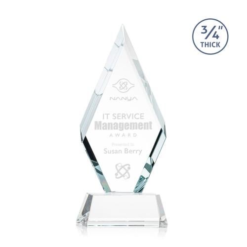 Recognition Awards - Crystal Awards - Richmond Award on Newhaven Base - Clear