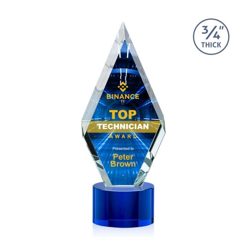 Recognition Awards - Crystal Awards - Richmond VividPrint™ Award on Marvel - Blue