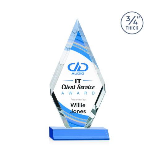 Recognition Awards - Crystal Awards - Richmond VividPrint™ Award - Sky Blue