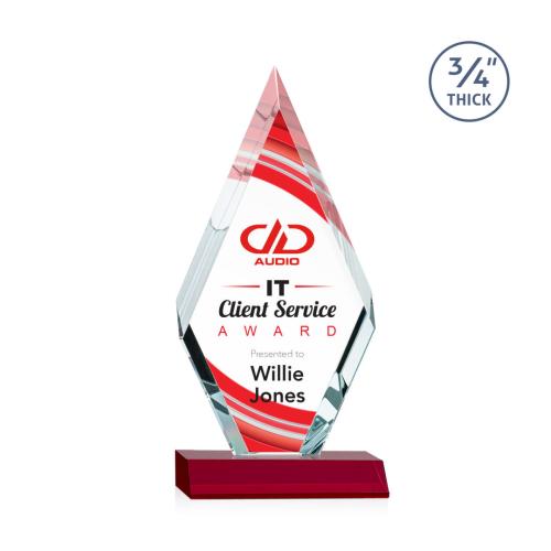 Recognition Awards - Crystal Awards - Richmond VividPrint™ Award - Red