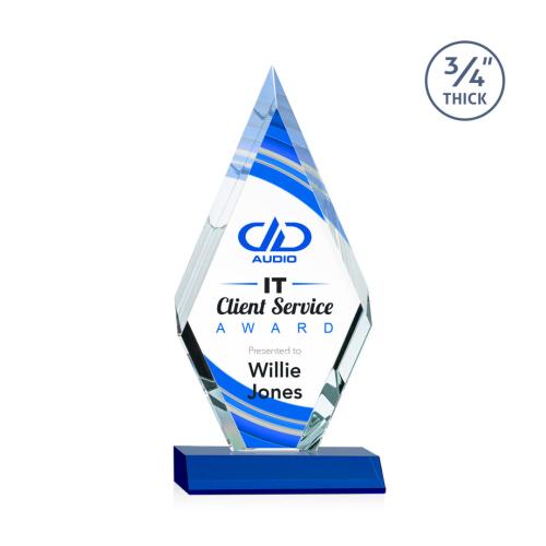 Recognition Awards - Crystal Awards - Richmond VividPrint™ Award - Blue
