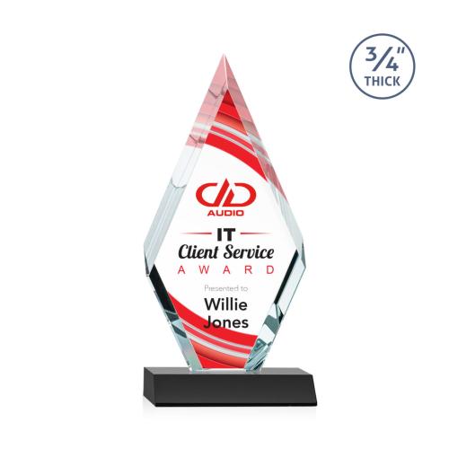 Recognition Awards - Crystal Awards - Richmond VividPrint™ Award - Black