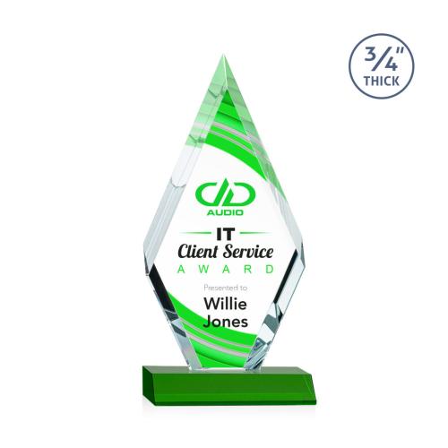 Recognition Awards - Crystal Awards - Richmond VividPrint&trade; Award - Green