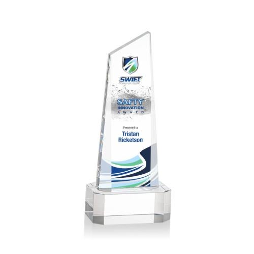 Recognition Awards - Crystal Awards - Belmont Tower VividPrint™ Award on Padova - Clear