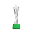 Arlington Star Award on Robson Base - Green Alt Image 1