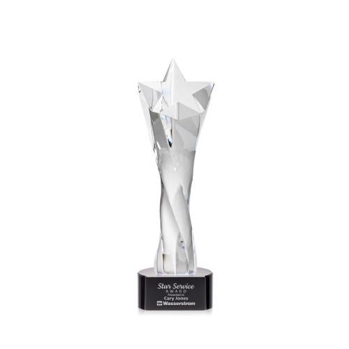Recognition Awards - Crystal Awards - Arlington Star Award on Paragon Base - Black
