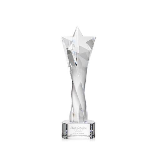 Recognition Awards - Crystal Awards - Arlington Star Award on Paragon Base - Clear